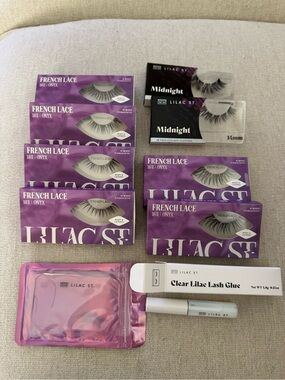 Lilac St 8 pack lash set plus glue